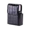 Stone Pattern Black Cigarette Box Business Card Case - 1