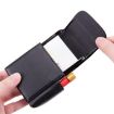 Stone Pattern Black Cigarette Box Business Card Case - 4