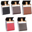 Red Magnetic Buckle Leather Cigarette Case for Men - 2