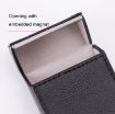 Light Blue PU Leather Portable Cigarette Case for Business - 3