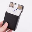 Light Blue PU Leather Portable Cigarette Case for Business - 5