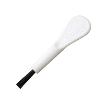 Mini Brush for Screens & Keyboards - White Handle, Black Hair, 100 PCS - 1