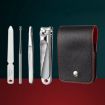 5pcs/Set Classic Silver Nail Scissors Portable Manicure Tool - 1