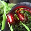 Bicycle LED USB Tail Light 7505C: Red White Blue Night Riding Lamp - 6