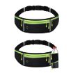 Waterproof Waist Bag with Phone Pocket & Bottle Holder - Black Green - 2