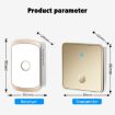 CACAZI FA50 Wireless Doorbell, Self-Generating, US Plug (Gold) - 3