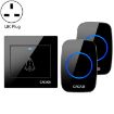CACAZI H10 Wireless Music Doorbell, UK Plug, Black, 1 for 2 Set - 1