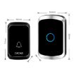 CACAZI A50 Wireless Music Doorbell, US Plug, No Battery (Black) - 3