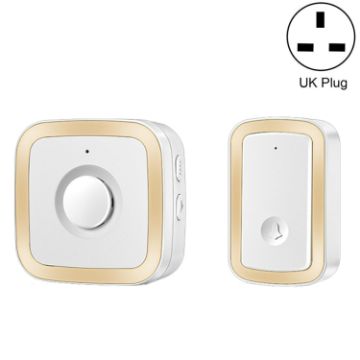 CACAZI A58 Smart Wireless Doorbell, UK Plug, Gold, No Battery - 1