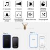 CACAZI Wireless Doorbell & Elderly Pager, UK Plug (Black) - 2