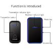 CACAZI Wireless Doorbell & Elderly Pager, UK Plug (Black) - 4