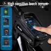WILD MAN M20 Cycling Phone Bag: Waterproof, Black, Touch Screen - 4