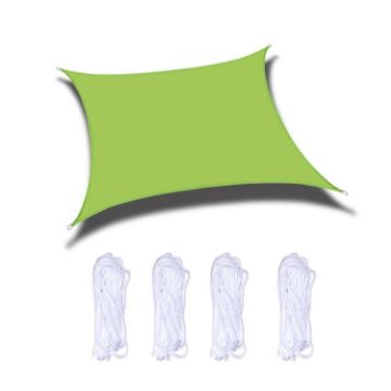 Green 2m x 2m Outdoor Garden Waterproof Anti-UV Sunshade Sail - 1