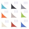 4m x 4m x 5.7m Khaki Triangle Sunshade Sail Waterproof Canopy - 2