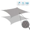 Triangle Sunshade Sail, Waterproof & Anti-UV, 3m x 4m x 5m (Orange) - 5