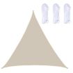 Triangle Waterproof Sunshade Sail, Anti-UV Canopy, 2m x 2m x 2m Beige - 1