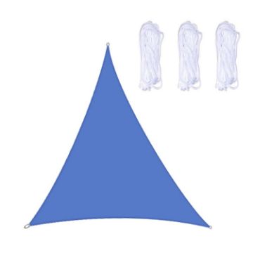 Royal Blue 2m Triangle Outdoor Sunshade Sail, Anti-UV Waterproof - 1