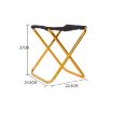 Portable Folding Camping Chair 7075 Aluminum, 24.5x22.5x27cm Silver Gray - 3