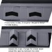 KC601 A4 Leather Business Zipper Folder, Black, No Extras - 4