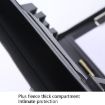KC601 A4 Leather Business Zipper Folder, Black, No Extras - 5