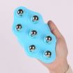 Seven-Ball Multifunctional Meridian Brush & Roller Massager, Blue - 5