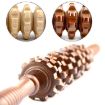 Wooden Leg & Abdominal Roller Massager with 358 Wheels - 4
