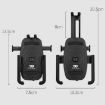 WEST BIKING 360 Rotatable Aluminum Bike Phone Holder, Rearview Mirror Style - 3