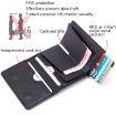 RFID Credit Card Holder Crocodile Grain Black Stainless Steel Box - 5