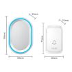 CACAZI A80 Wireless Music Doorbell, US Plug, No Battery (White) - 2