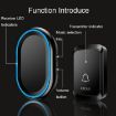 CACAZI A80 Wireless Music Doorbell, US Plug, No Battery (White) - 6