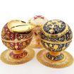 Dragon Ancient Copper Metal Globe Ashtray with Lid for Decoration - 5