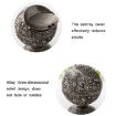 Tin Color Rose Retro Metal Spherical Ashtray with Lid Decor - 3