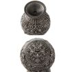 Tin Color Rose Retro Metal Spherical Ashtray with Lid Decor - 4