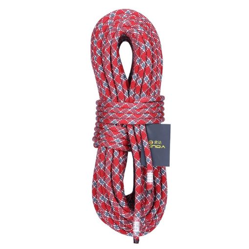 XINDA XD-S9801 High-Altitude 2m Static Climbing Rope, 9mm Red Gray - 1