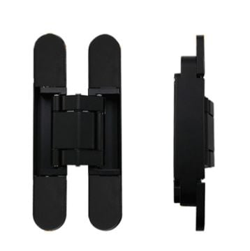 Adjustable 3D Concealed Door Hinge, No. 3 Dumb Black, 80kg Capacity - 1
