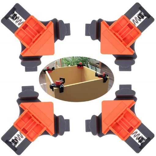 4 PCS 90 Degree Woodworking Right Angle Clip Set (OPP Bag) - 1