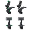 YF011 Car Control Panel Phone Bracket with Number Plate - Black Gray - 2