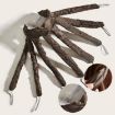 Brown Head-mounted Curling Iron with Squid Sponge - 4