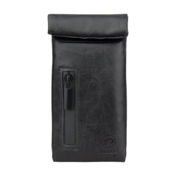 FIREDOG CL-104 Mini Zipper Smoke Anti-Clad Tobacco Bag (Black) - 1