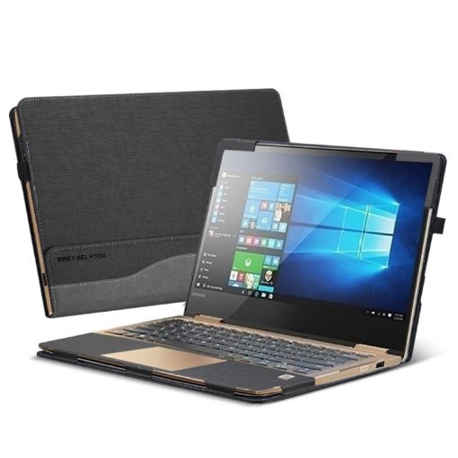 Lenovo Yoga 730-13 Laptop PU Leather Case (Gentleman Gray) - 1