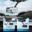 ZJ099 Rotating Rearview Mirror Phone Holder Classic Black - 4