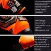Ailsports ST5511 Goalkeeper Latex Gloves, Size 7, Red - 6