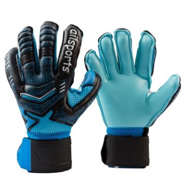 Ailsports ST5511 Size 11 Blue Goalkeeper Latex Protection Gloves - 1