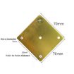 Gold Adjustable Aluminium Furniture Stand Legs, 10cm Height - 3