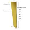 Gold Adjustable Aluminium Furniture Stand Legs, 10cm Height - 4