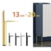 LH-D012-01 Bright 18cm Cylindrical Metal Furniture Support Legs - 2