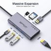 QGeeM 7 in 1 Multifunctional USB3.0 Type-C Hub Adapter QG-UH07-3 - 2