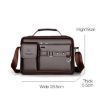 WEIXIER D235 Mens Black PU Leather Shoulder Handbag - 3