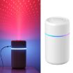 USB Car Air Humidifier with Projection, Small and White - 1