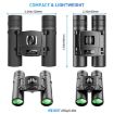 APEXEL 8x21 Zoom Binoculars 3000m HD Mini Foldable Telescope Black - 3